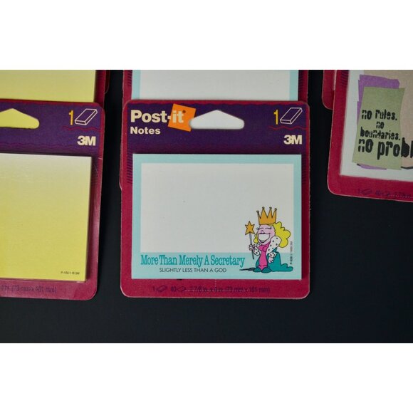 Post-It Notes Vintage 3M New NOS Lot of 8 - Picture 3 of 4